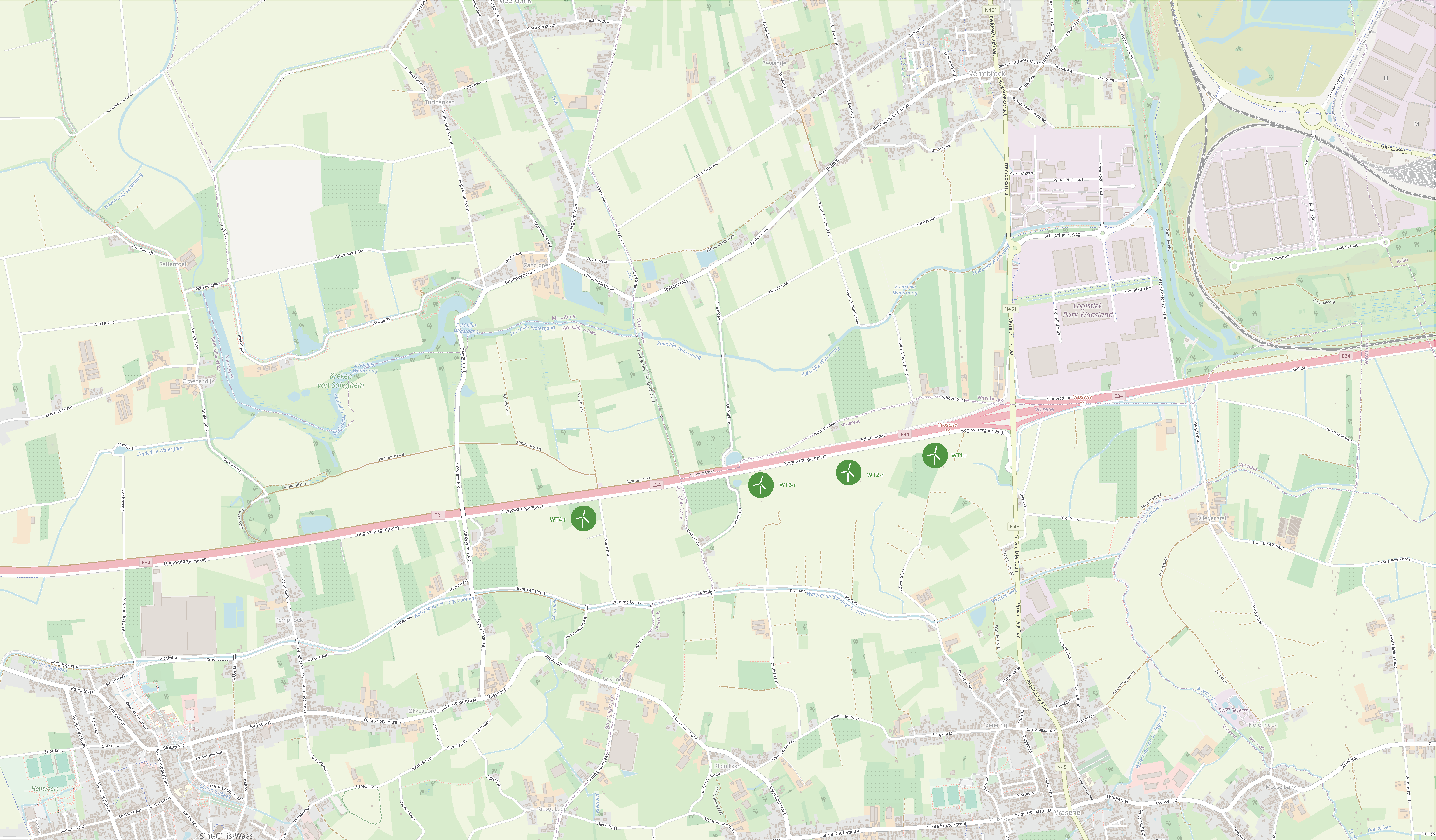 Kaart Duikeldam